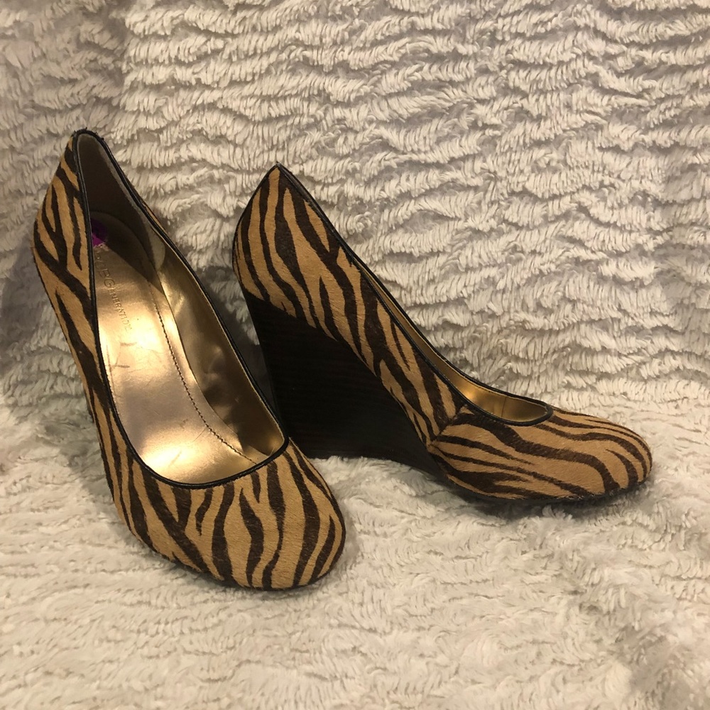 BCBG Generation Animal Print Wedges
